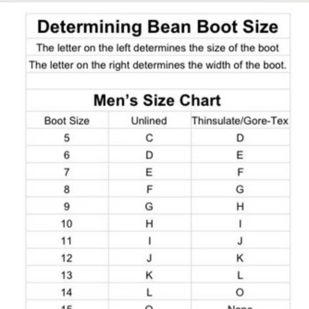 L.L. Bean Men's Bean Boots 6